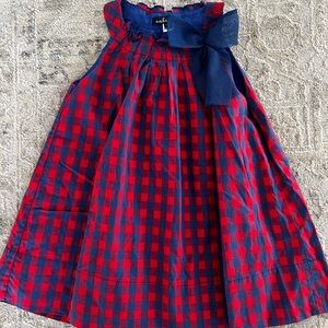Sabine Red and Blue Plaid Dress